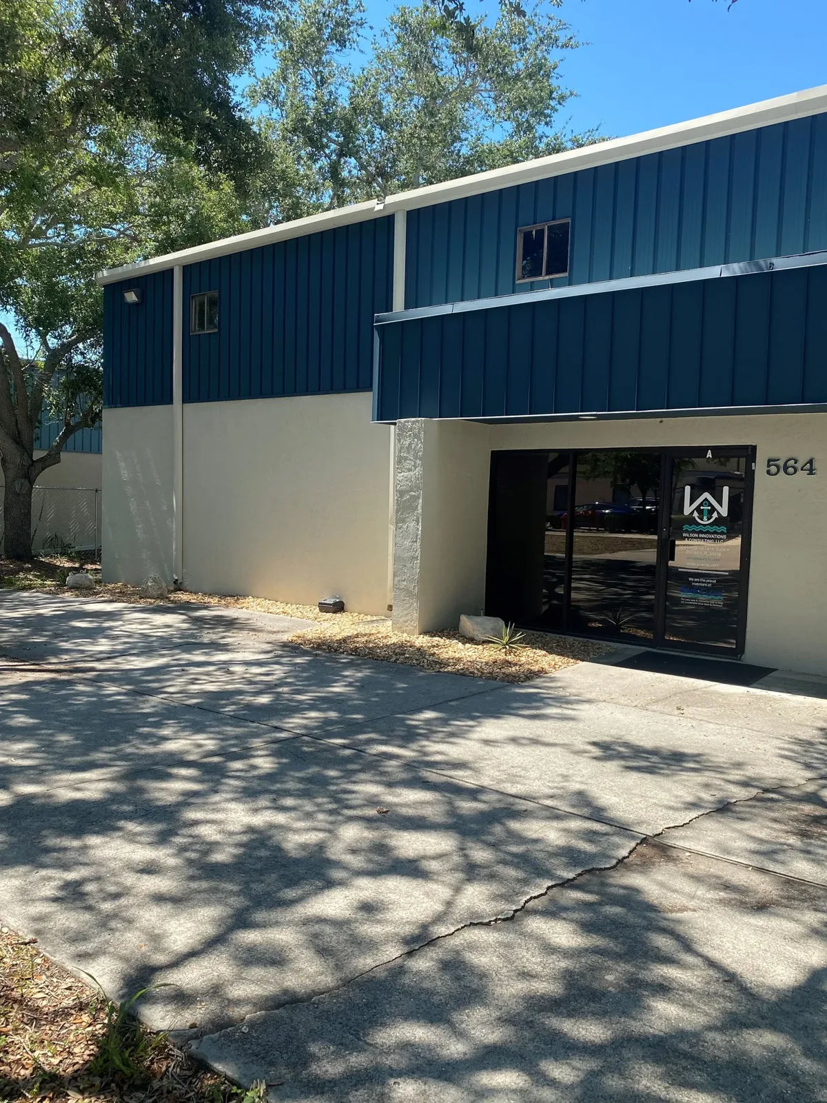 Front entrance of the WI&C office at 564 Frederica Lane